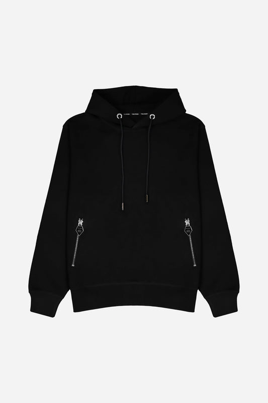 Basic Hoodie black - PAUL BALM WORLD