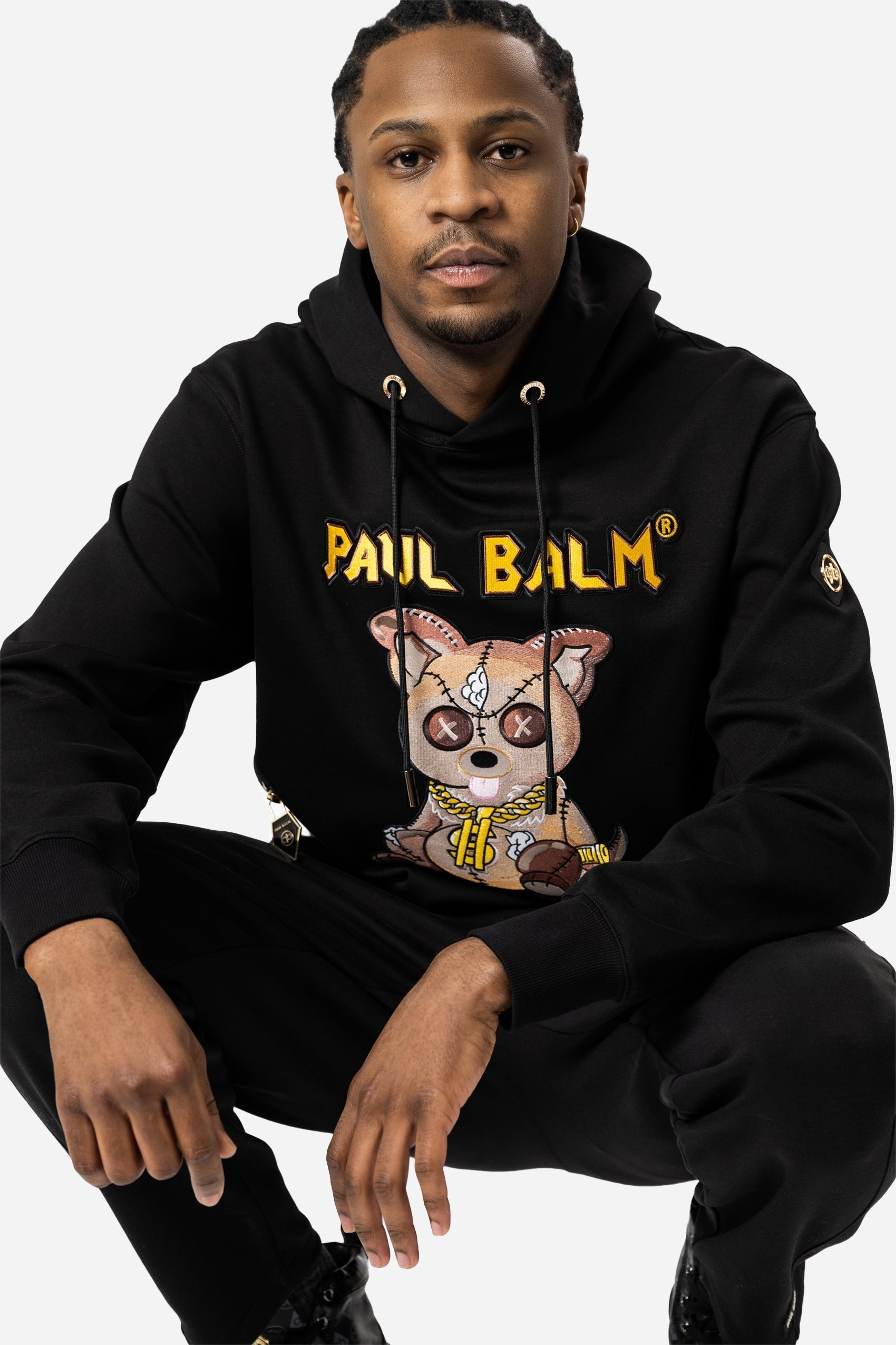 Embroidered Brown Teddy Hoodie - Limited to 300 - PAUL BALM WORLD