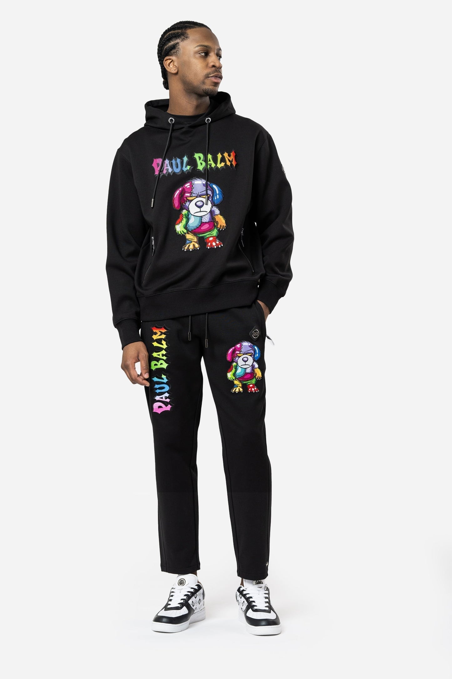 Embroidered Rainbow Teddy Hoodie - Limited to 300 - PAUL BALM WORLD