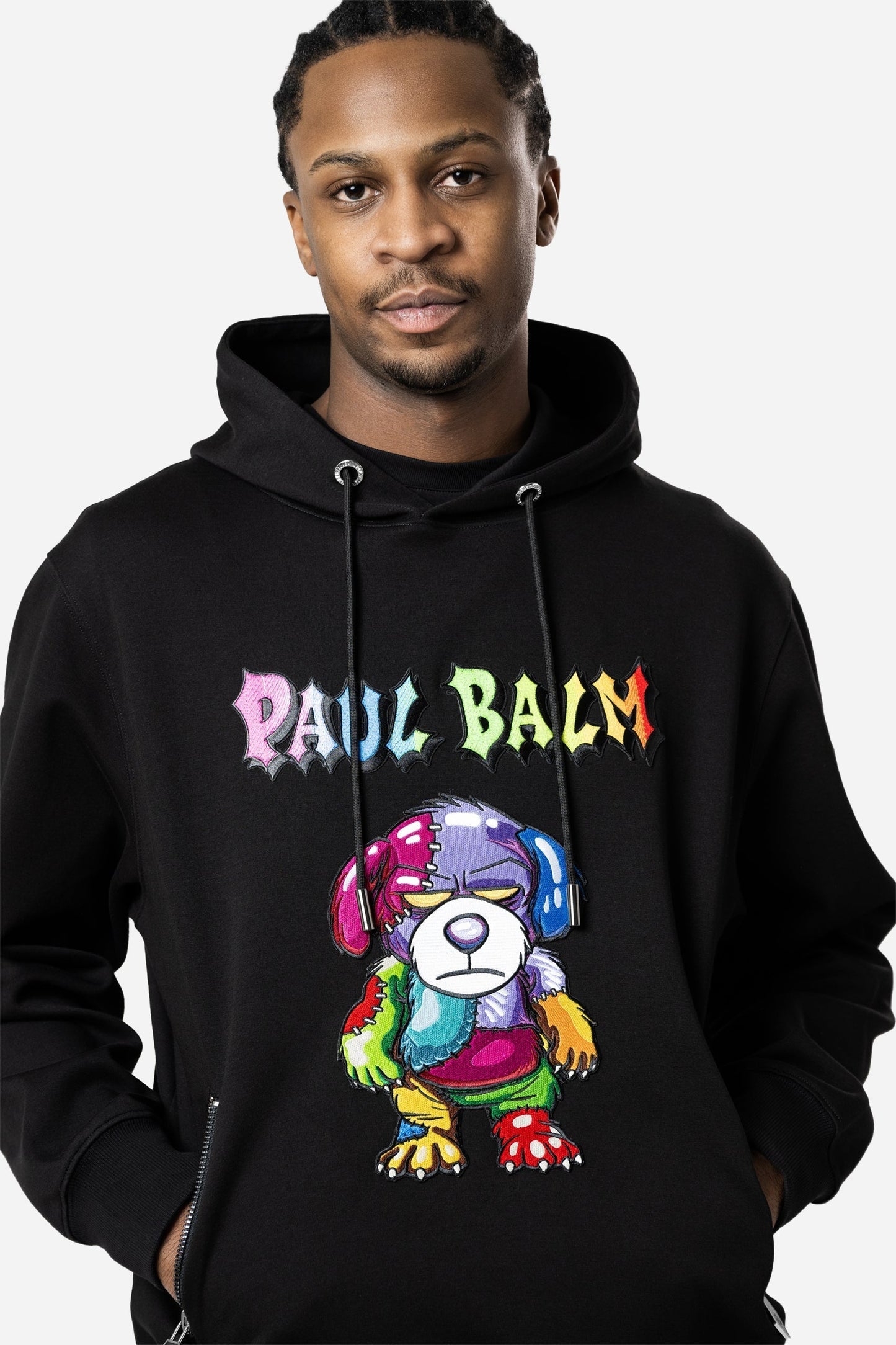 Embroidered Rainbow Teddy Hoodie - Limited to 300 - PAUL BALM WORLD