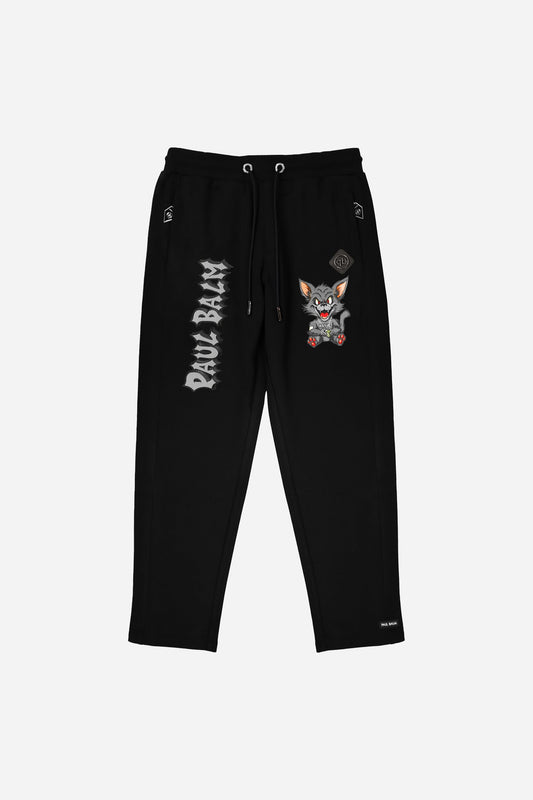 Embroidered Black Kanye Pants - Limited to 300 - PAUL BALM WORLD