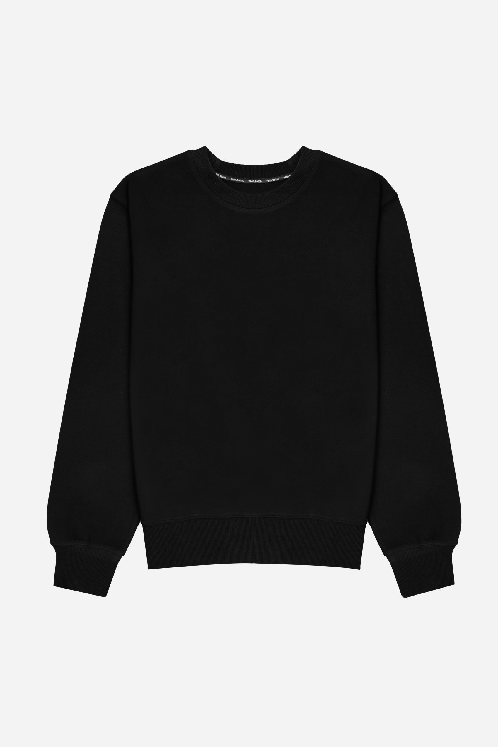 Basic Sweatshirt black - PAUL BALM WORLD
