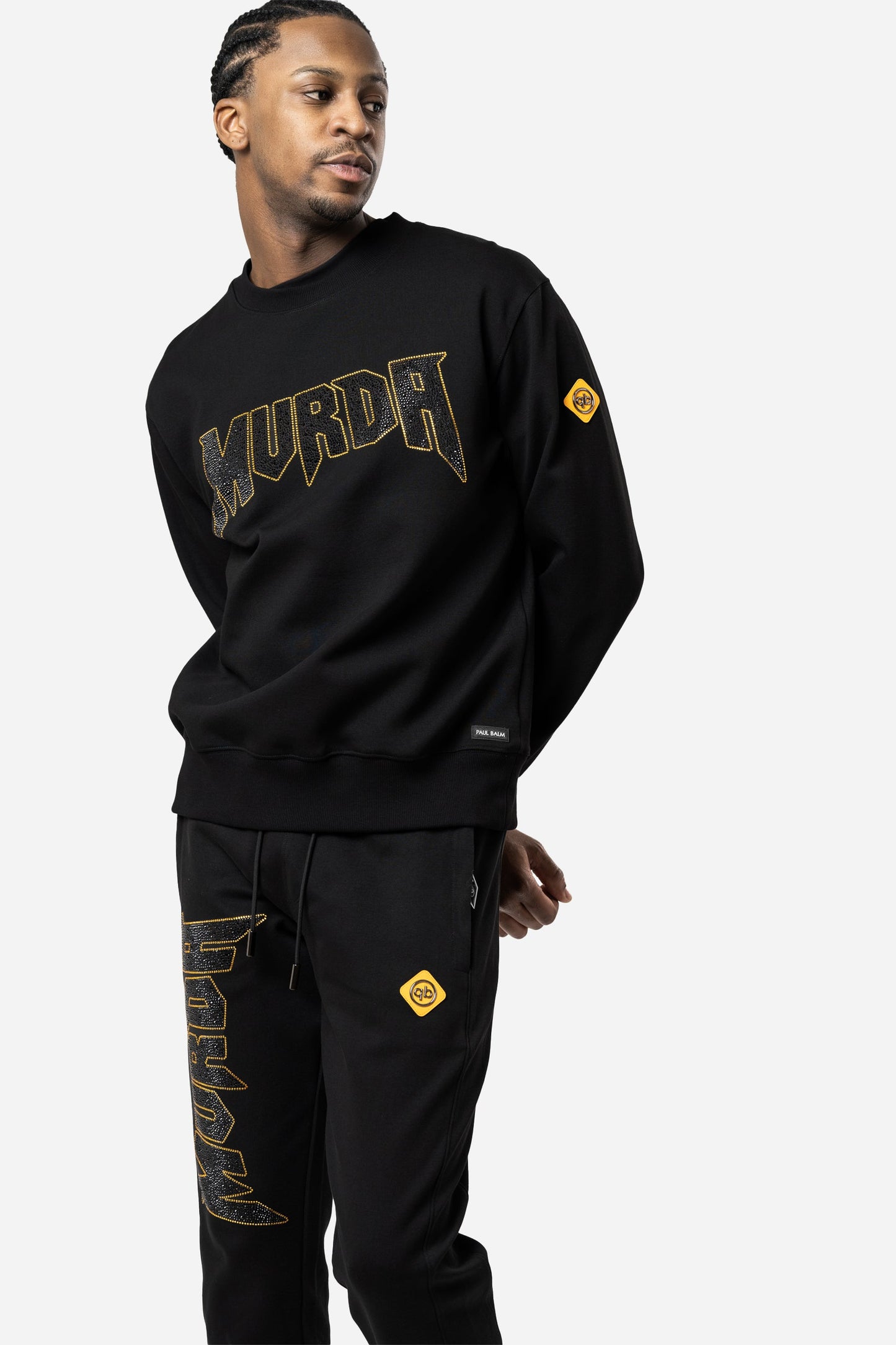 Crystal MURDA Yellow Sweatshirt