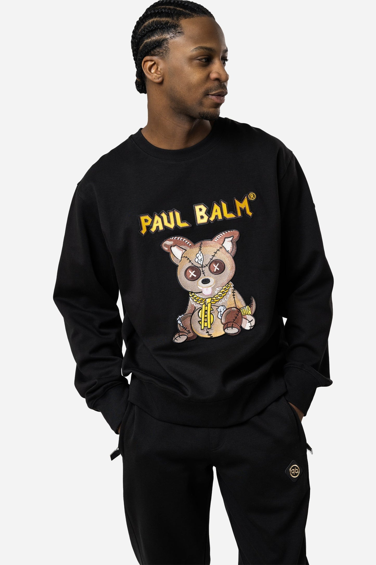 Embroidered Brown Teddy Sweatshirt - Limited to 300 - PAUL BALM WORLD