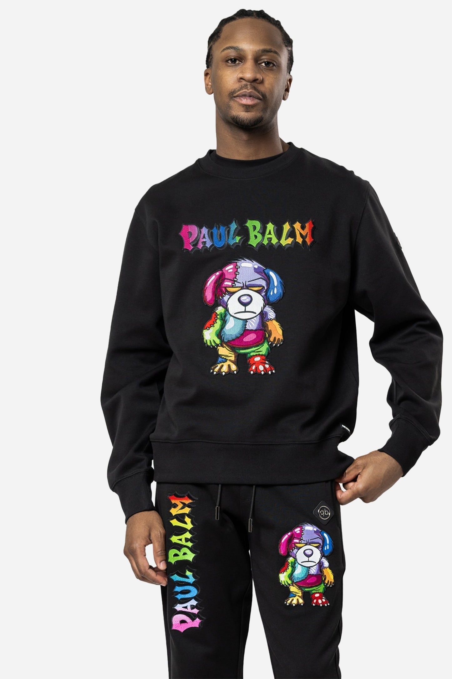 Embroidered Rainbow Teddy Sweatshirt - Limited to 300 - PAUL BALM WORLD