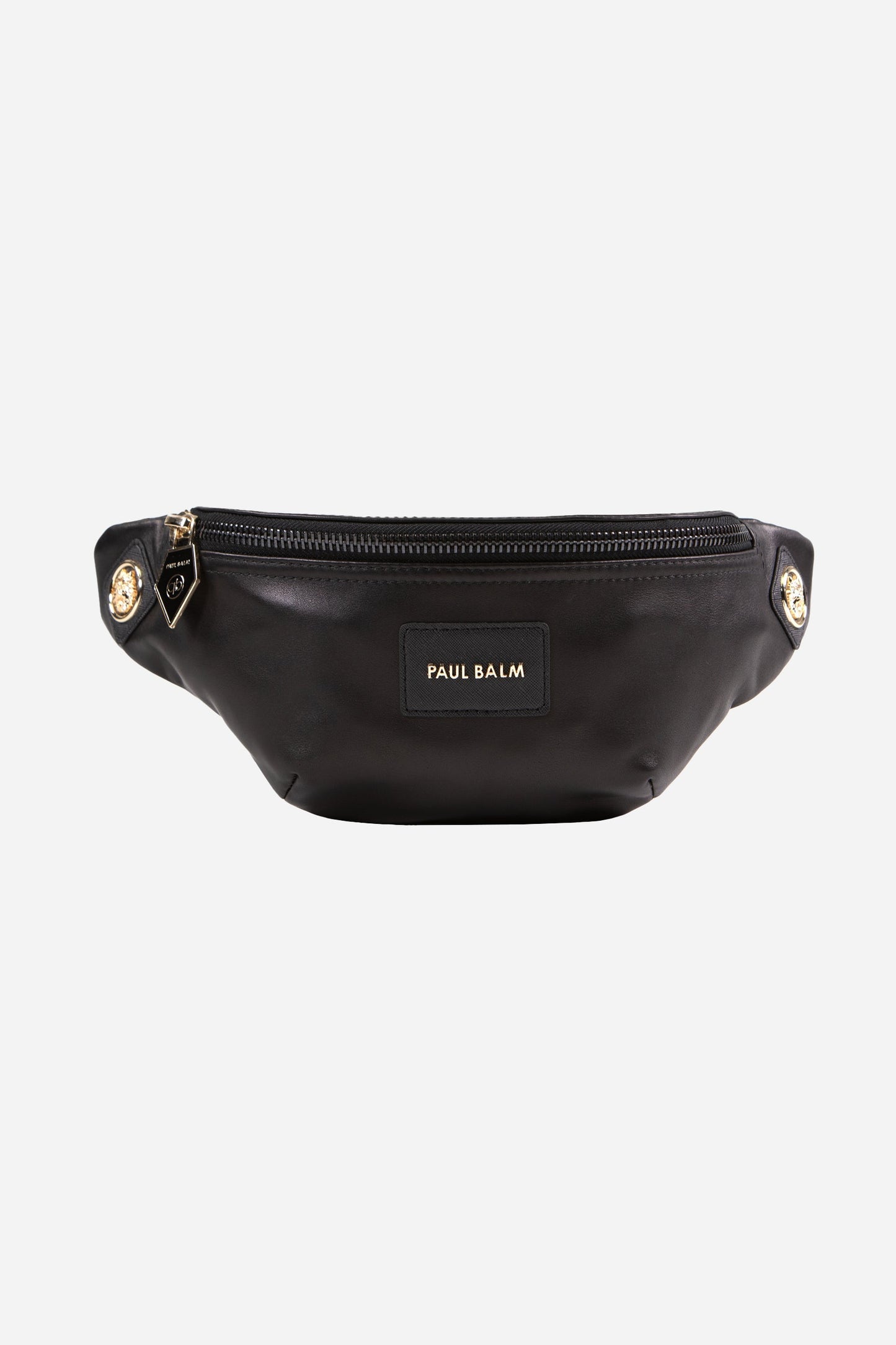 Yuki Logo Leather Belt Bag black - PAUL BALM WORLD