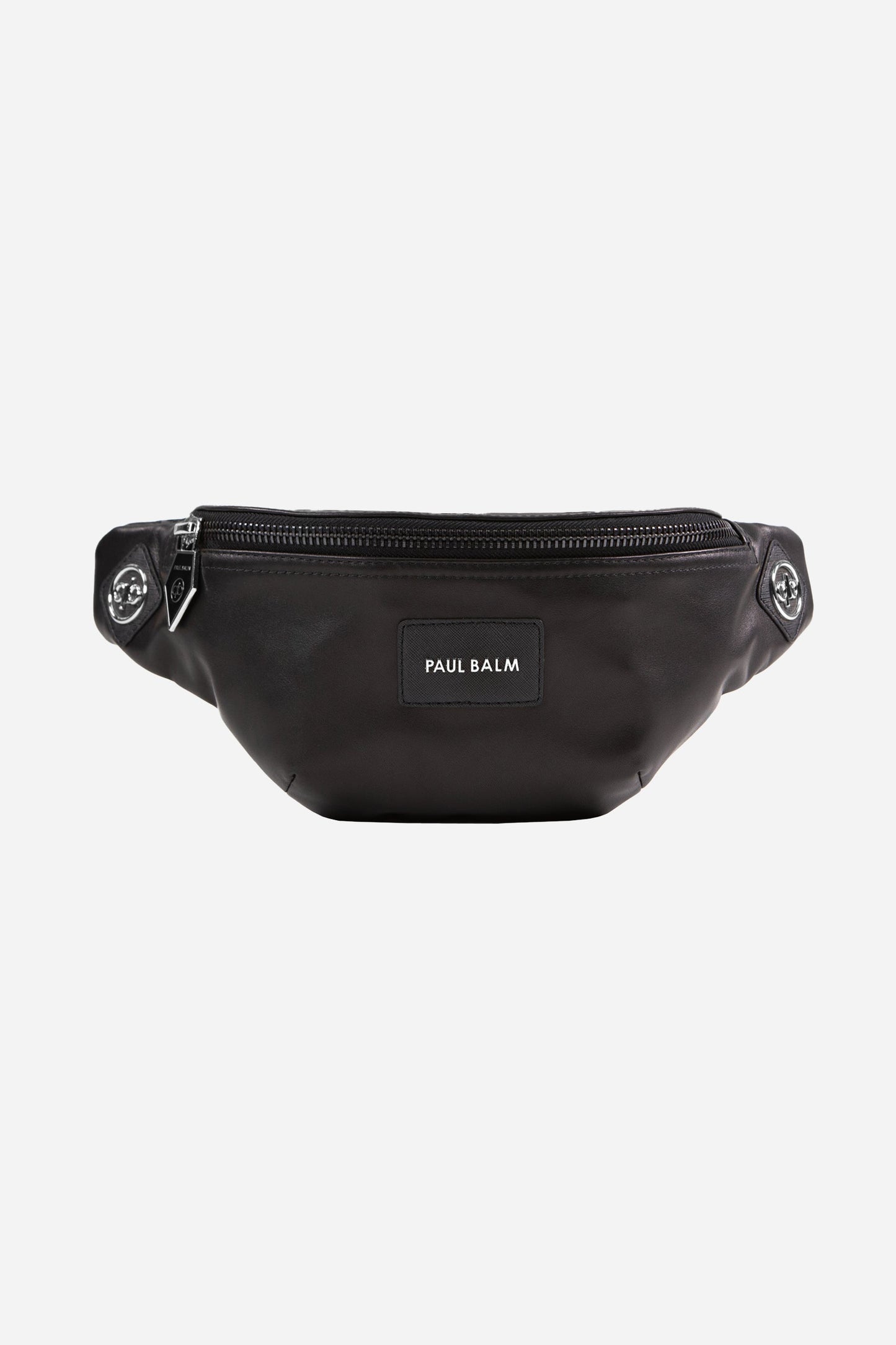 Logo Leather Belt Bag black - PAUL BALM WORLD