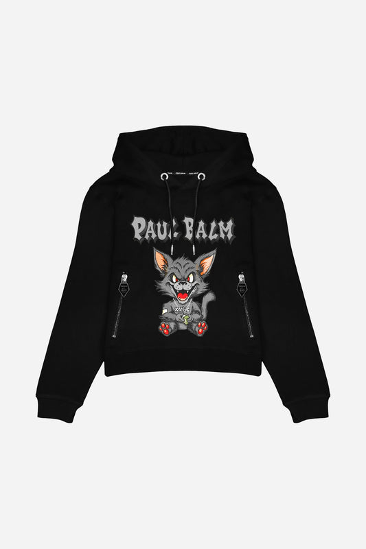 Embroidered Black Kanye Hoodie - Limited to 300 - PAUL BALM WORLD