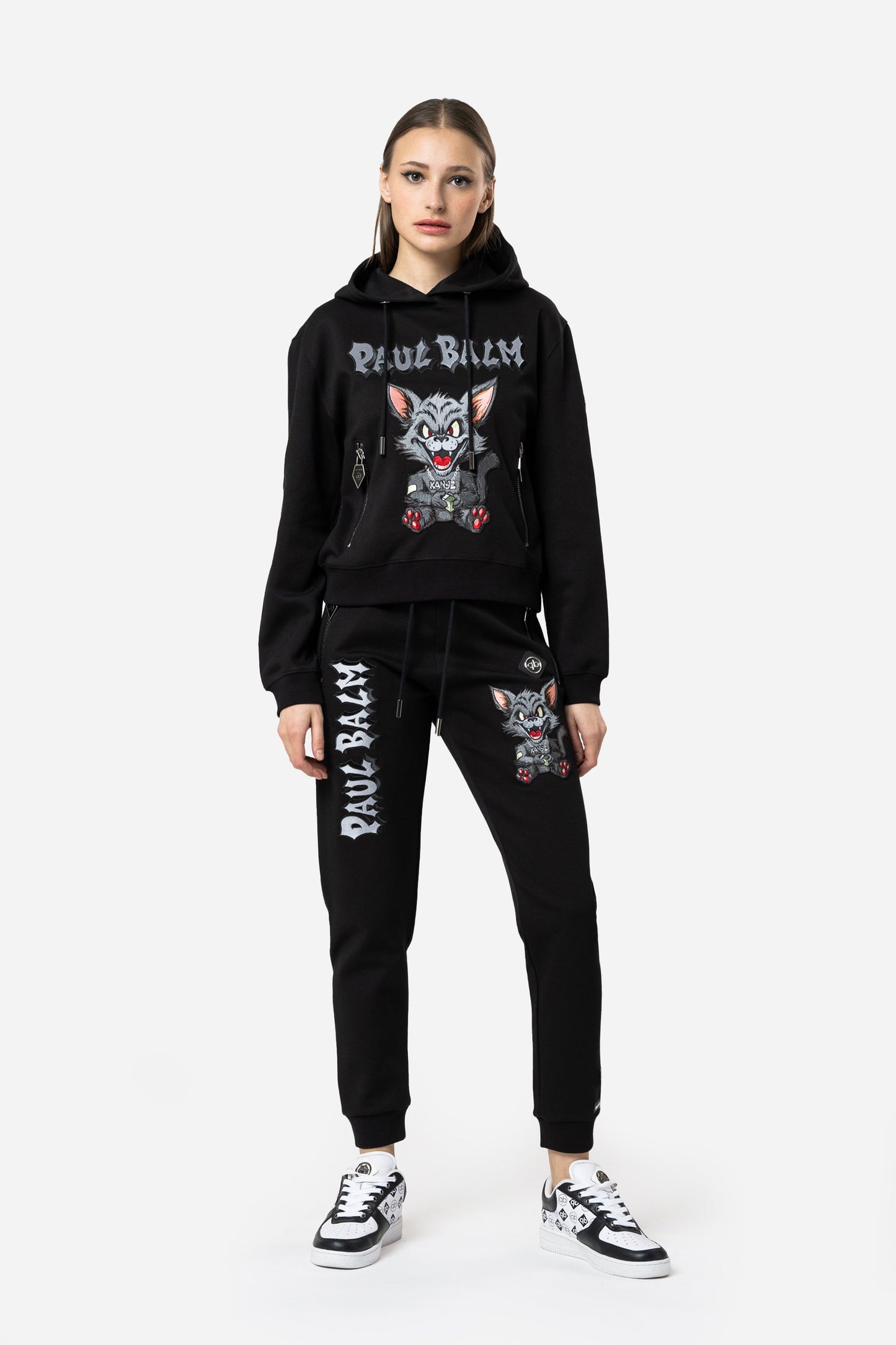 Embroidered Black Kanye Hoodie - Limited to 300 - PAUL BALM WORLD