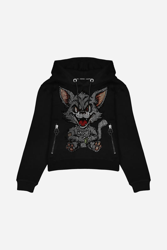 Crystal Black Kanye Hoodie - Limited to 300 - PAUL BALM WORLD