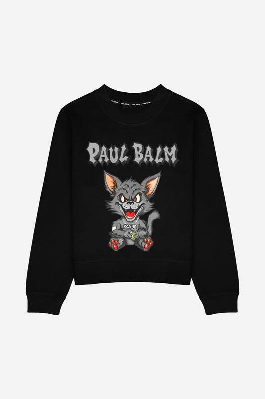 Embroidered Black Kanye Sweatshirt - Limited to 300 - PAUL BALM WORLD